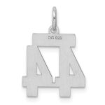Sterling Silver/Rhodium-plated Polished Number 44 Charm - Image 4