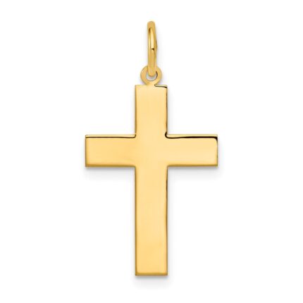 14k Polished Cross Pendant