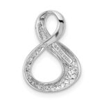 14k White Gold Polished Slide Fits up to 3mm Regular/6mm Fancy or Reversible Omega - Image 4