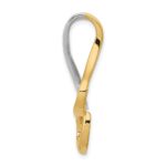 14k Two-Tone Slide Fits up to 10mm Regular/Fancy/Reversible Omega - Image 2