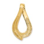 14k Polished Slide Fits up to 8mm Regular/10mm Fancy or Reversible Omega - Image 3