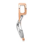 14K Two-tone Slide Fits up to 4mm Regular/6mm Fancy or Reversible Omega - Image 2