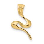 14k Polished Slide Fits up to 2mm Regular/4mm Fancy or Reversible Omega - Image 3