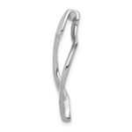 14k White Gold Polished Slide Fits up to 8mm Regular/10mm Fancy or Reversible Omega - Image 2