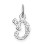 14KW Diamond-cut Letter C Initial Charm - Image 4
