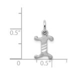 14KW Diamond-cut Letter I Initial Charm - Image 4