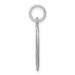 14k White Gold Cut-out Angel in Heart Charm - Image 2