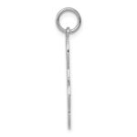 14K White Gold Treble Clef Charm - Image 2