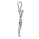 14k White Gold Polished Horse Charm - Image 2