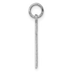 14kw Large Brushed Diamond-cut  Number 1 Charm - Image 2