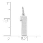 14kw Medium Satin Number 1 Charm - Image 3