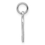 14kw Small Brushed Diamond-cut Number 2 Charm - Image 2