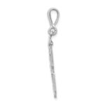 14kw Small Brushed Diamond-cut Number 78 Charm - Image 2