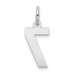 14kw Small Satin Number 7 Charm - Image 4
