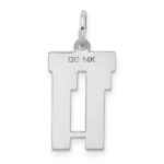 14kw Small Satin Number 11 Charm - Image 3