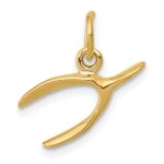 14k Wishbone Charm
