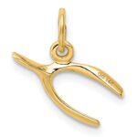 14k Wishbone Charm - Image 4
