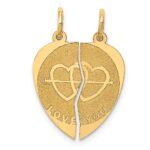 14k 2-Piece I LOVE YOU Charm