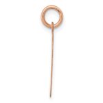 14K Rose Gold Polished Engravable 16mm Heart Disc Pendant - Image 2