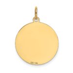 14k CHIHUAHUA 20mm Engravable Disc Dog Charm - Image 4