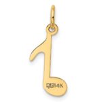 14k Polished Musical Note Charm - Image 4