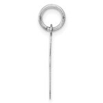 14k White Gold Polished Musical Note Charm - Image 2