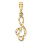 14k Treble Clef Charm - Image 4