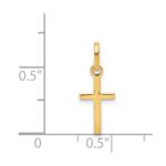 14k Small Cross Charm - Image 3