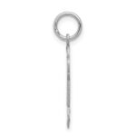 14k White Gold The Kids Small Boy with Hat Engravable Joy Charm - Image 2