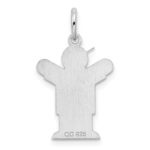 Sterling Silver Rhodium-plated Love Kid Charm - Image 3
