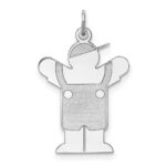 Sterling Silver Rhodium-plated Love Kid Charm