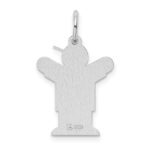 Sterling Silver Rhodium-plated Kid Charm - Image 4