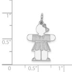 Sterling Silver Rhodium-plated Kid Charm - Image 3