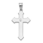 14k White Gold Passion Cross Pendant - Image 4