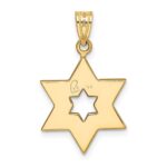 14K Two-Tone Star Of David Pendant - Image 3
