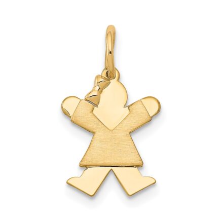 14k The Kids Mini Girl Joy Charm