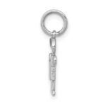 14k White Gold The Kids Mini Boy Hugs Charm - Image 2