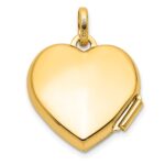 14K with Rose and White Rhodium CHASE THE RAINBOW 15mm Heart Locket - Image 3
