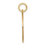 14k 19mm Round Red Enameled Medical Jewelry Pendant - Image 2