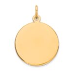 10K  Plain .013 Gauge 16.75x16.75mm Circular Engravable Disc Charm
