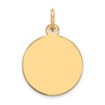 10k Plain .018 Gauge 15x15mm Circular Engravable Disc Charm