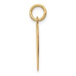 14k Plain .013 Gauge Heart Engravable 17x16.5mm Disc Charm - Image 3