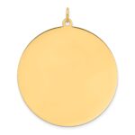 14k Plain .035 Gauge Round Engravable 38.3mm Disc Charm