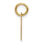 14k Plain .013 Gauge Engravable Heart 9.5x10mm Disc Charm - Image 2