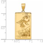 14ky The Fool Tarot Card Pendant - Image 4
