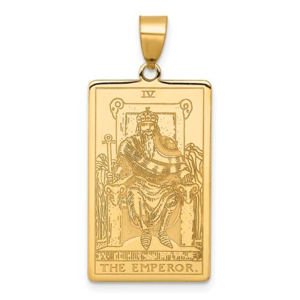 14ky The Emperor Tarot Card Pendant