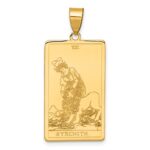 14ky Strength Tarot Card Pendant