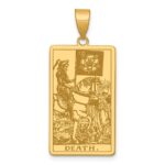 14ky Death Tarot Card Pendant