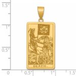 14ky Death Tarot Card Pendant - Image 4