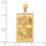 14ky Temperance Tarot Card Pendant - Image 4